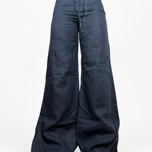 Navy low rise baggy pants (S)
