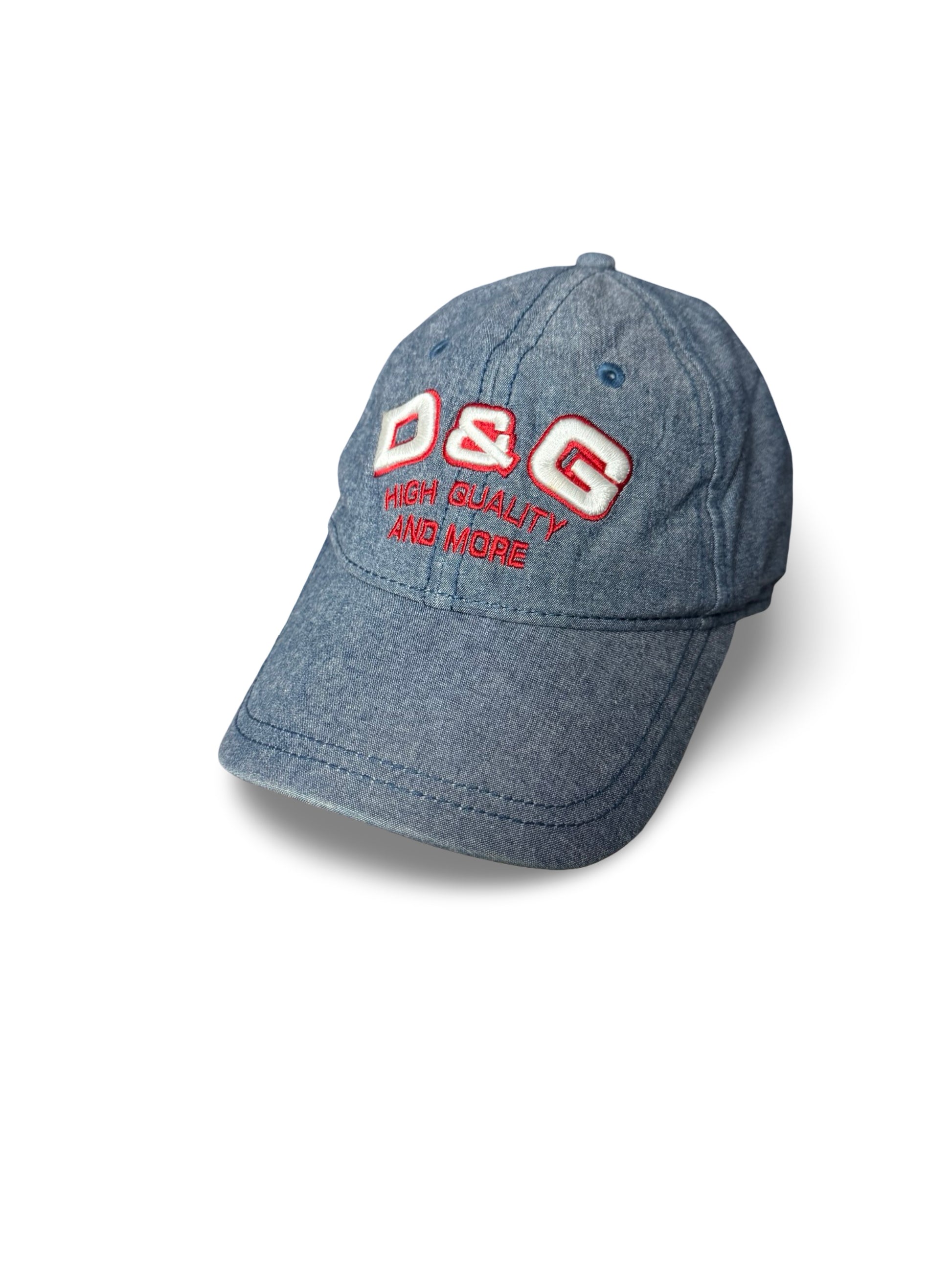 Blue denim logo cap
