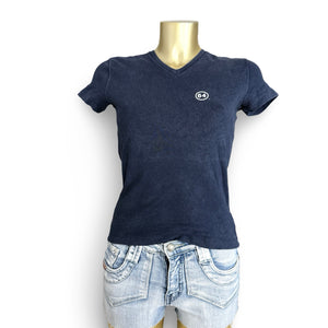 Cotton tight fit logo tee (S/M)