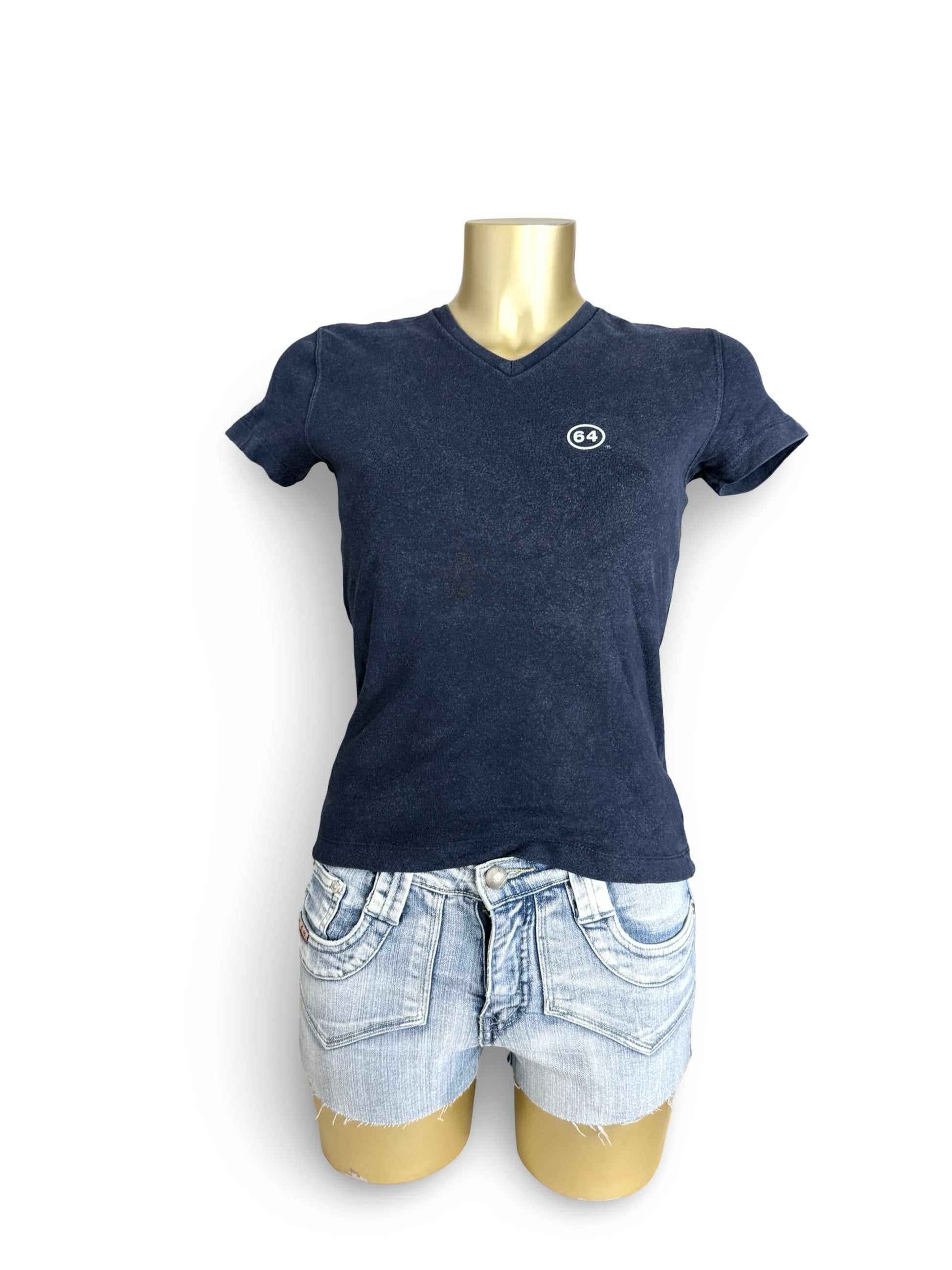 Cotton tight fit logo tee (S/M)