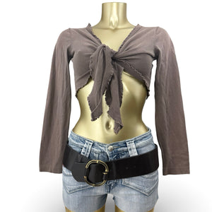 Brown tie up bolero jumper (One size)