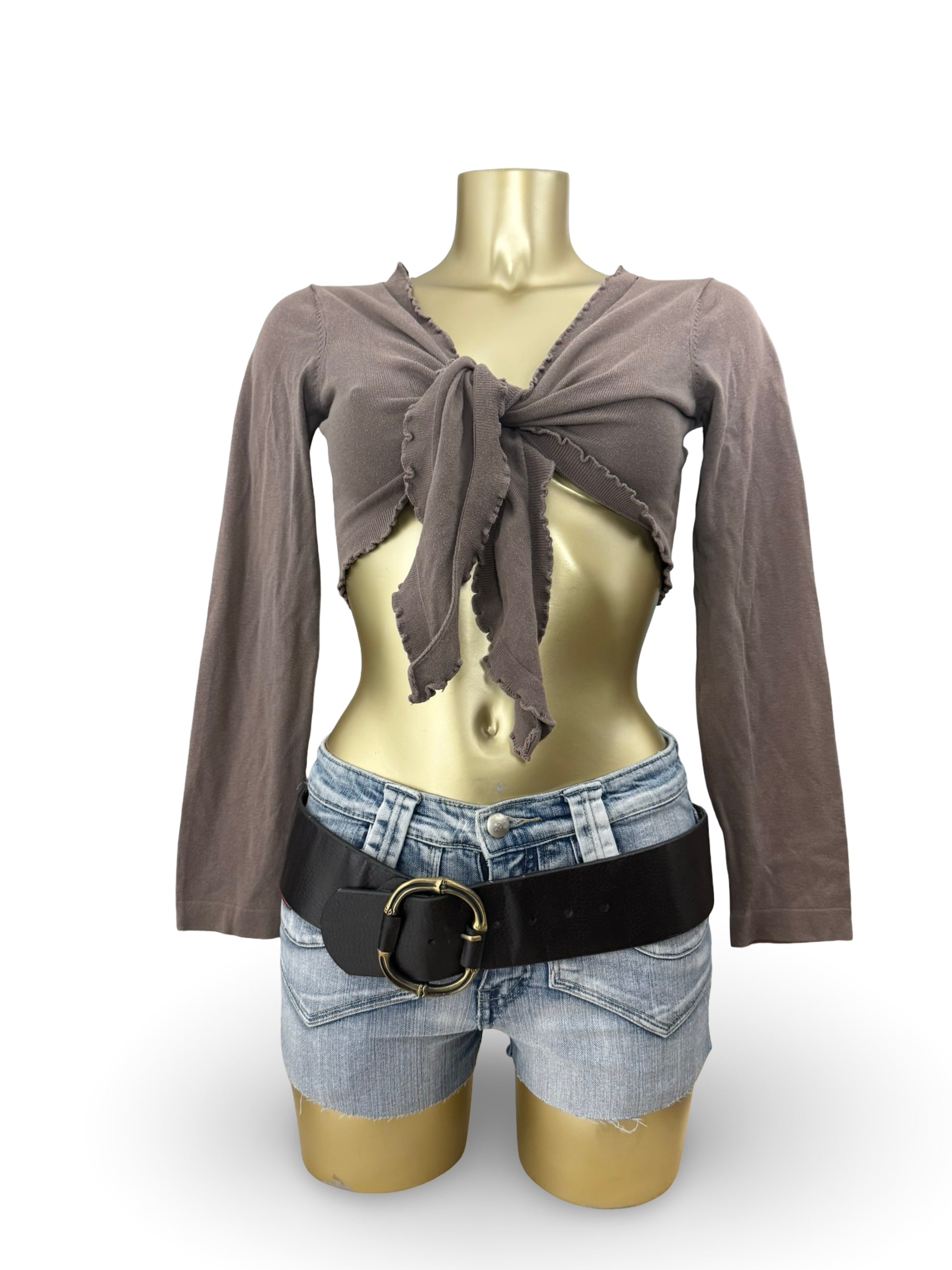 Brown tie up bolero jumper (One size)