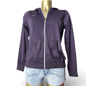 Purple zip up strass hoodie (M/L)