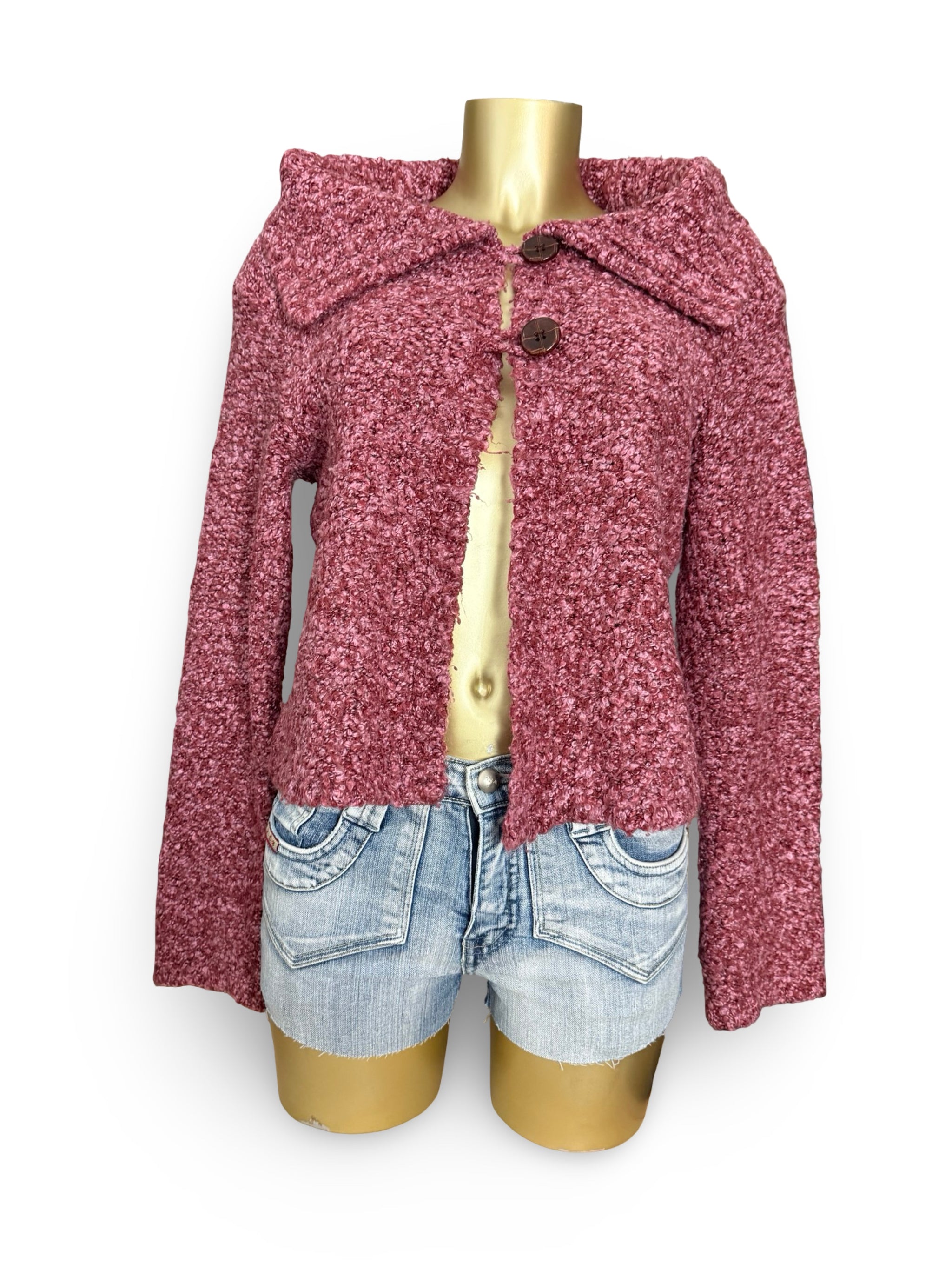 Pink cardigan jumper (M/L)