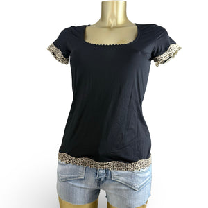 Black panther print underwear lycra tee (L)