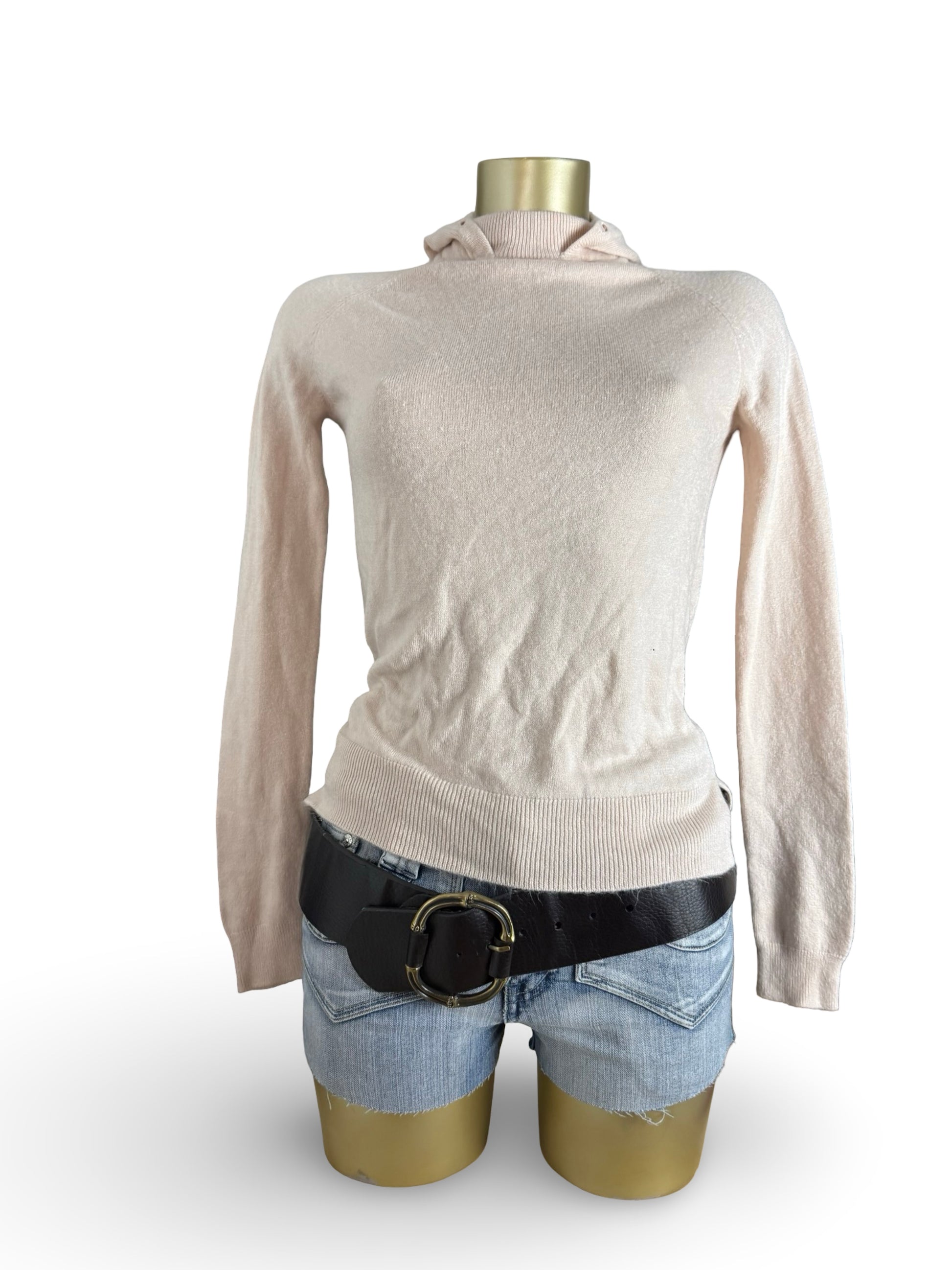 Beige super soft hooded jumper (S/M)