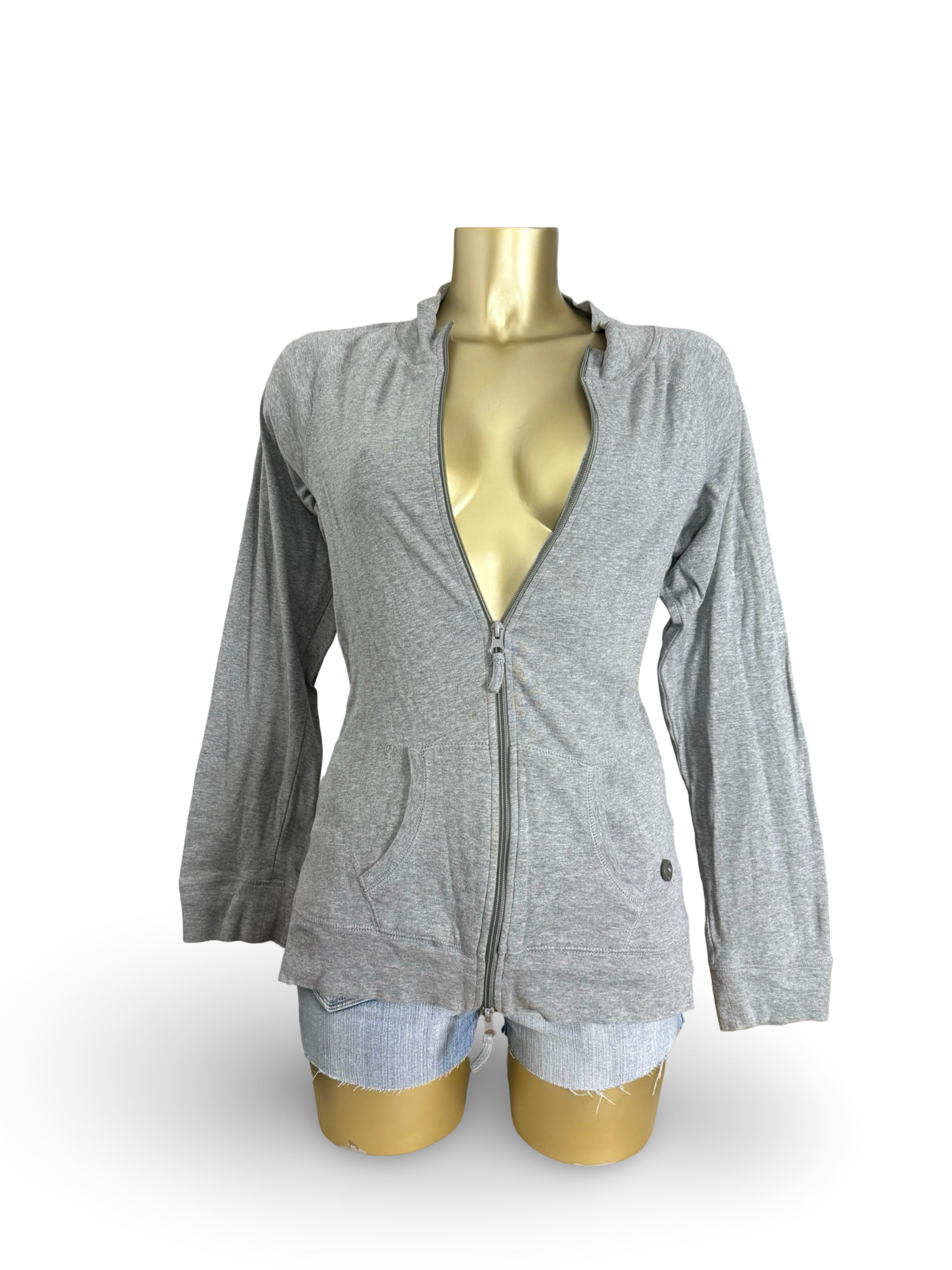 Grey zip up cotton sweatshirt (XL)